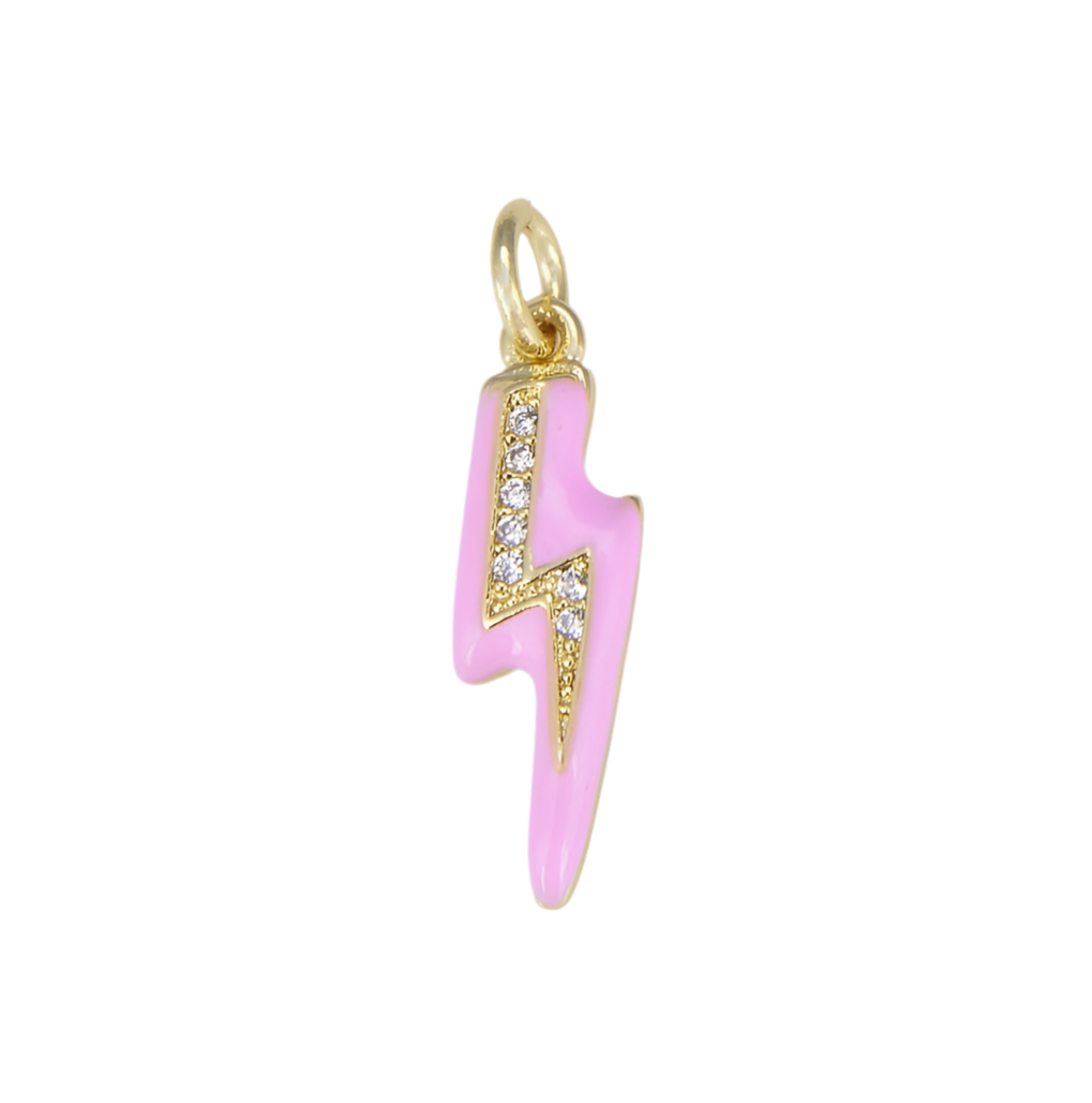 Pink Lightning Charm