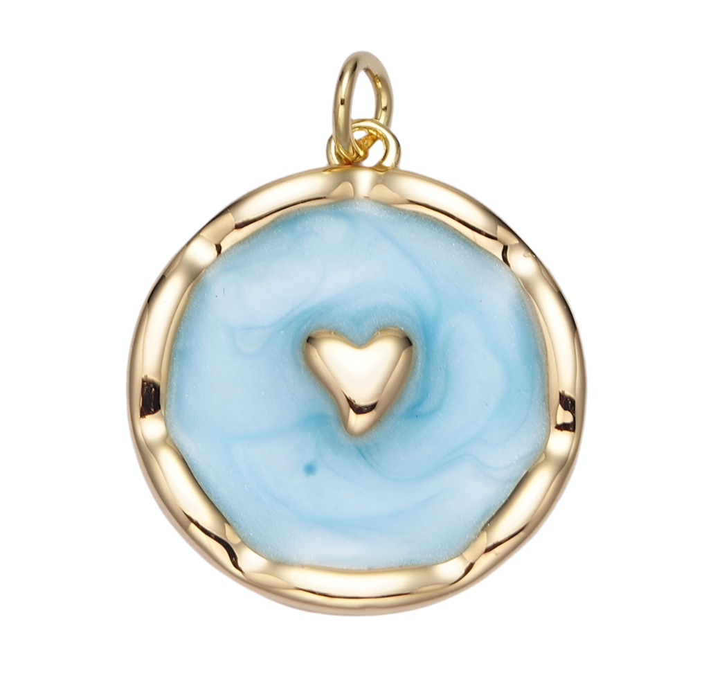 Blue Heart Charm