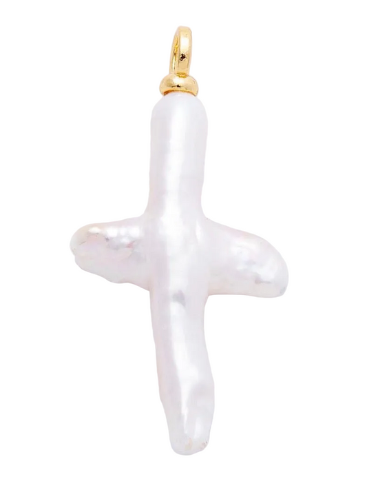 Natural Pearl Cross