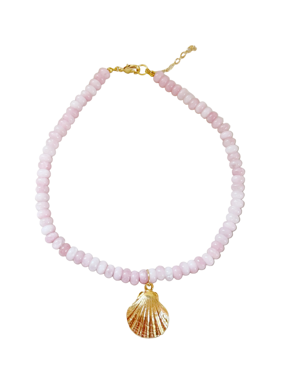 pink shell necklace