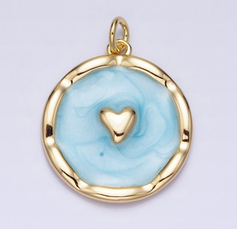 Blue Heart Charm