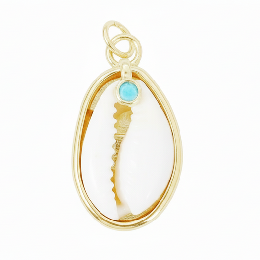 Mermaid Cowrie Charm