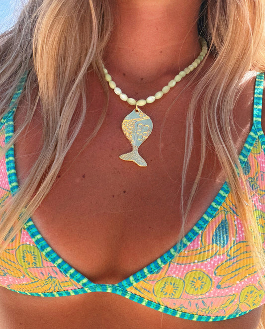 Daisy Fish Necklace