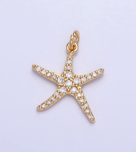 Skinny Starfish Charm