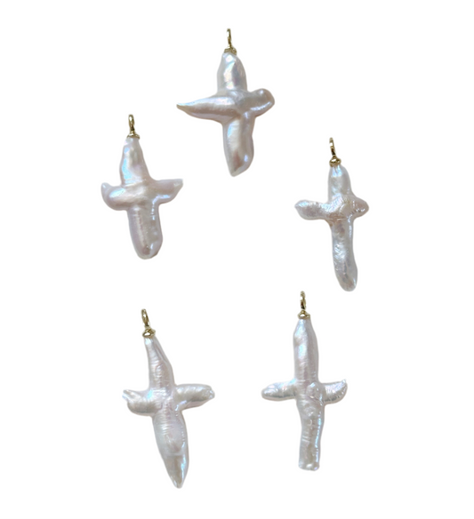 Natural Pearl Cross