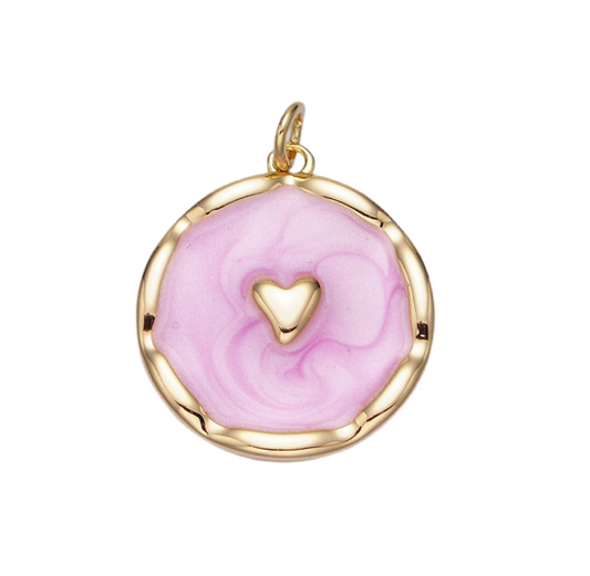 Pink Heart Charm
