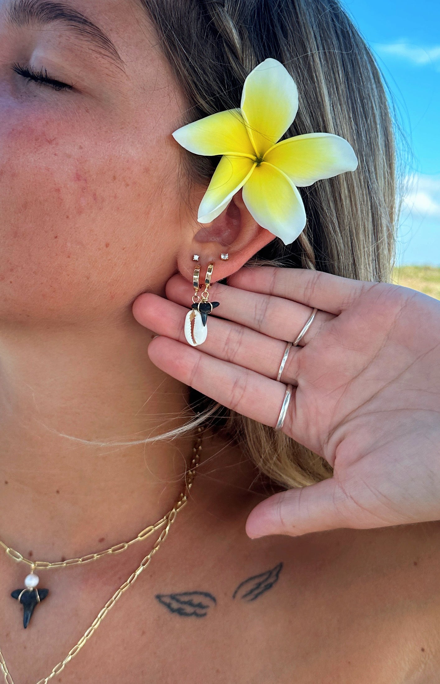 Shark Tooth Earrings