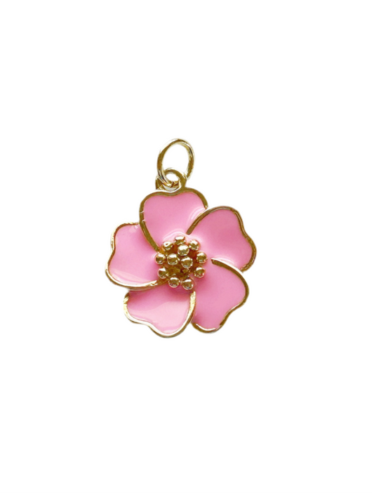 Pink Flower Charm