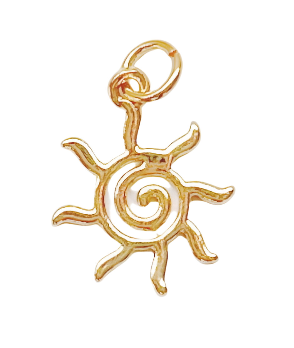 Spiral Sun Charm